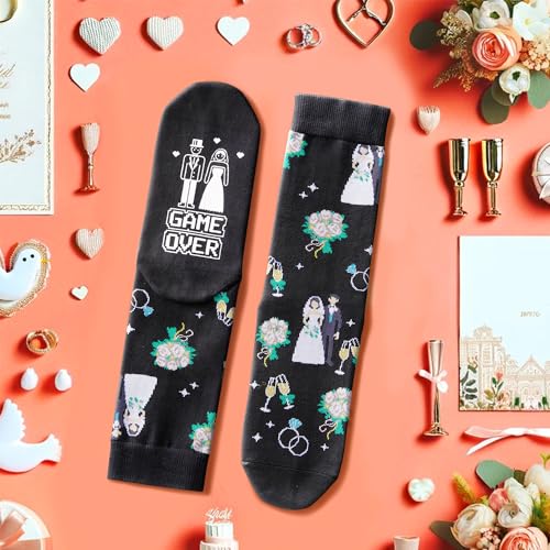 Wedding Gifts for Bride and Groom, Funny Wedding Gifts For Couples 2024, Bride Socks Groom Socks Wedding Socks