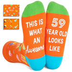 59 Year Old Girl Boy Gifts, Gifts for 59 Year Old Woman Man Female Male, Birthday Socks for Her Him