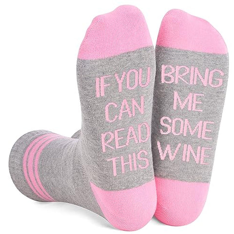 10-pack wine socks, wine lover socks, bring me a glass of wine, wine please, wino girl, white elephant, stocking stuffer, girls outlet exchange