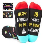 18th Birthday Gift Ideas Socks - Happy Birthday Gifts for 18 Year Old Boy Girl，Young Adult Gift Ideas