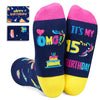 15th Birthday Gifts, Gifts for 15 Year Olds, Quinceanera Gifts, Funny Socks for Teens