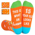 15th Birthday Gifts for 15 Year Old Teenage Girls Boys, 15 Year Old Girl Boy Gift for Teens, Quinceanera Gifts Birthday Socks