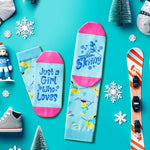 Gifts For Skiers Snowboarders, Skiing Gifts Ski Gifts Snowboarding Gifts, Ski Socks Skiing Socks Girls Womens, Snowboarding Youth Socks