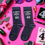 40th Birthday Gift Ideas Socks - Gifts for 40 Year Old Men Women, 40th Birthday Gifts for Him Her