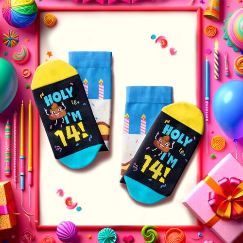 14th Birthday Gifts for Boys Girls, 14 Year Old Girl Boy Gift Ideas, Presents for 14 Year Olds, 14th Birthday Socks