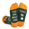 Funny Fox Gifts for Teen Girls, Fox Socks for Kids 4-10 Years