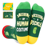 Funny Pickle Gifts, Pickle Socks Women Mens, Novelty Food Socks