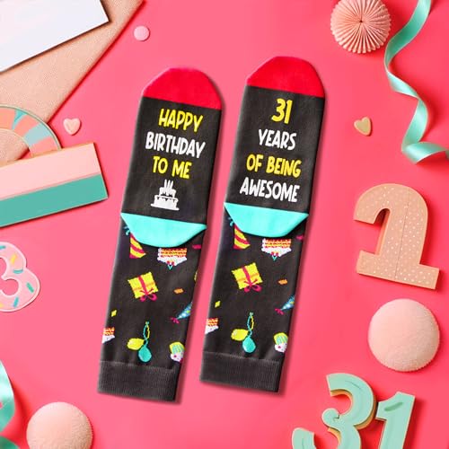 31st Birthday Gifts for Men Women, 31 Year Old Gifts, Socks for Him Her Male Female, Best Gifts for 31 Year Old Man Woman