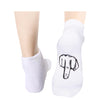 HAPPYPOP Funny Socks for Men Women - Crazy Gifts Novelty Socks Sarcastic Gifts Middle Finger Gifts White