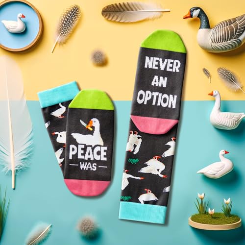 Funny Gag Gifts Silly Gifts Goose Lover Gifts Goose Gifts Men, Funny Silly Socks Goose Socks Geese Socks Women