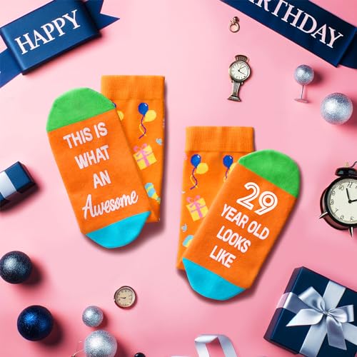 29 Year Old Girl Boy Gifts, Gifts for 29 Year Old Woman Man Female Male, Birthday Socks for Her Him