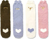 Funny Bear Gifts for Women Gifts for Her Bear Lovers Gift Cute Sock Gifts Fuzzy Bear Socks