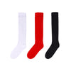 Slouch Socks for Women Girls - Scrunch Socks for Women Pack, Long High Tube High Socks White Black Red 3 Pairs