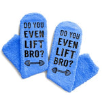 Funny Fluffy Gifts for Weight Lifting Lovers, Unisex Weight Lifting Socks, Soft Crazy Fitness Socks Weight Lifting Socks