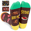 Unisex Steak Socks Meat Socks, Meat Gifts for Men Women, Steak Gifts Gifts for Steak Lovers