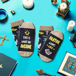 Funny Christian Gifts Men Pastor Appreciation Gifts, Christian Religious Socks Pastor Socks Jesus Socks