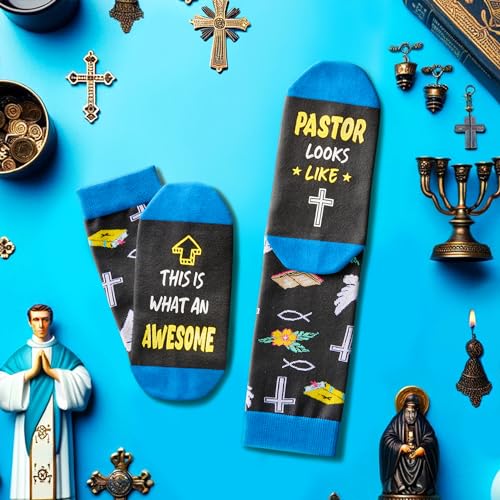 Funny Christian Gifts Men Jesus Pastor Appreciation Gifts, Christian Religious Socks Pastor Jesus Socks