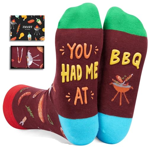 Unisex BBQ Socks Steak Meat Socks, Steak Gifts Meat Grill Master Gifts for Men Women