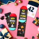 42th Birthday Gifts for Men Women, Socks for 42 Year Old Him Her, 42 Year Old Gifts