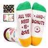 Donut Socks Women Men, Donut Gifts Teen Girl Gifts, All You Need Is Love And Donuts