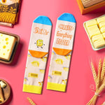 Funny Socks Men Women, Butter Socks Butter Gifts, Breakfast Socks Food Socks