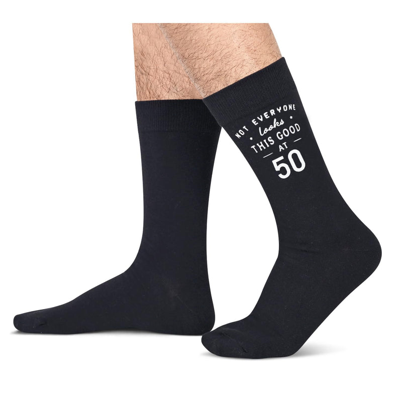 HAPPYPOP 50th Birthday Gifts for Men - Socks for 50 Year Olds, 50th Birthday Socks, Best Gifts for 50 Year Old Man Woman