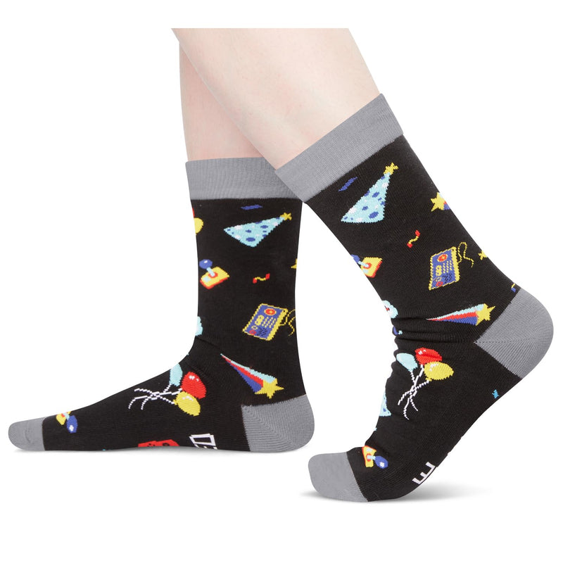 HAPPYPOP 14th Birthday Gifts Ideas for Boys - Socks for Boys Girls Age 14, Awesome Since 2011 Birthday Presents with Greeting Card