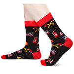 Firefighter Fire Flame Fireman Gifts - Firefighter Gifts For Men Women, Fireman Socks For Men Fire Fighter Gifts Firefighting Gifts