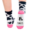 Funny Cow Print Gifts Cow Gifts for Cow Lovers Women, Cow Print Stuff Cow Socks Girls Fuzzy