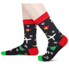 Christmas Gifts Stocking Socks For Men - Secret Santa Socks Xmas Stocking Stuffers For Him Dad Pilot