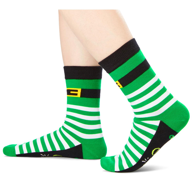 HAPPYPOP St. Patrick's Day Socks for Women Men - Shamrock Socks, Irish Green Socks, St Patricks Day Gifts, Lucky Squad