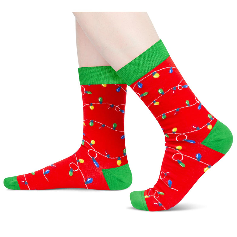 Christmas Gifts Stocking Socks for Women - Christmas Secret Santa Light Up Socks Xmas Stocking Stuffers for Teen Boys Girls