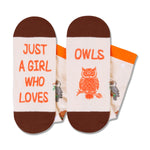 HAPPYPOP Funny Owl Socks for Women Teen Girls - Owl Gifts for Owl Lovers Bird Gifts for Bird Lovers