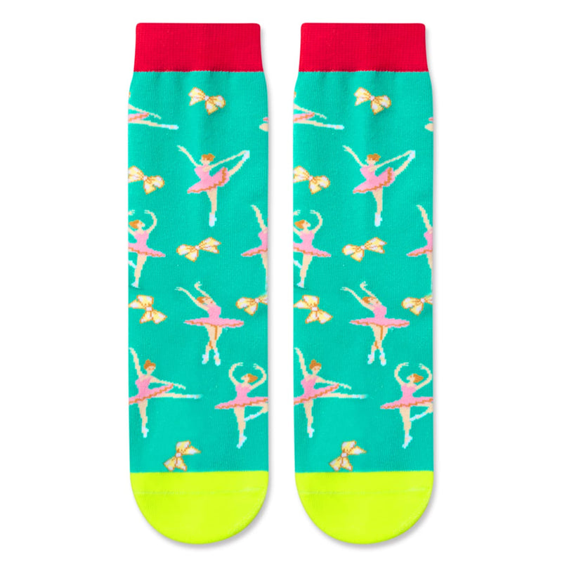 HAPPYPOP Gifts For Kids Boys Girls - Basketball Baseball Hockey Football Softball Gifts, Skater Ballerina Socks