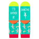 HAPPYPOP Gifts For Kids Boys Girls - Basketball Baseball Hockey Football Softball Gifts, Skater Ballerina Socks