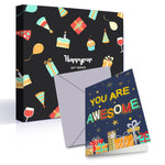 HAPPYPOP 39th Birthday Gifts Ideas Socks - Gifts for Guys in Their 39s, 39 Year Old Gifts for Men Women, 39th Birthday Socks With Greeting Card