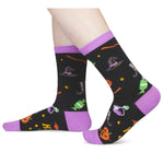 Funny Crazy Halloween Gifts for Women Men Teens, Witchy Horror Gifts for Boys Girls, Halloween Witch Spooky Socks