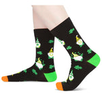 HAPPYPOP St. Patrick's Day Socks for Boy Girls - Shamrock Socks, Lucky Squad Green Socks, St Patricks Day Gifts