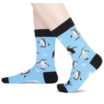 HAPPYPOP Penguin Gifts for Men Women - Funny Crazy Ocean Socks for Teens, Penguin Socks Animal Socks