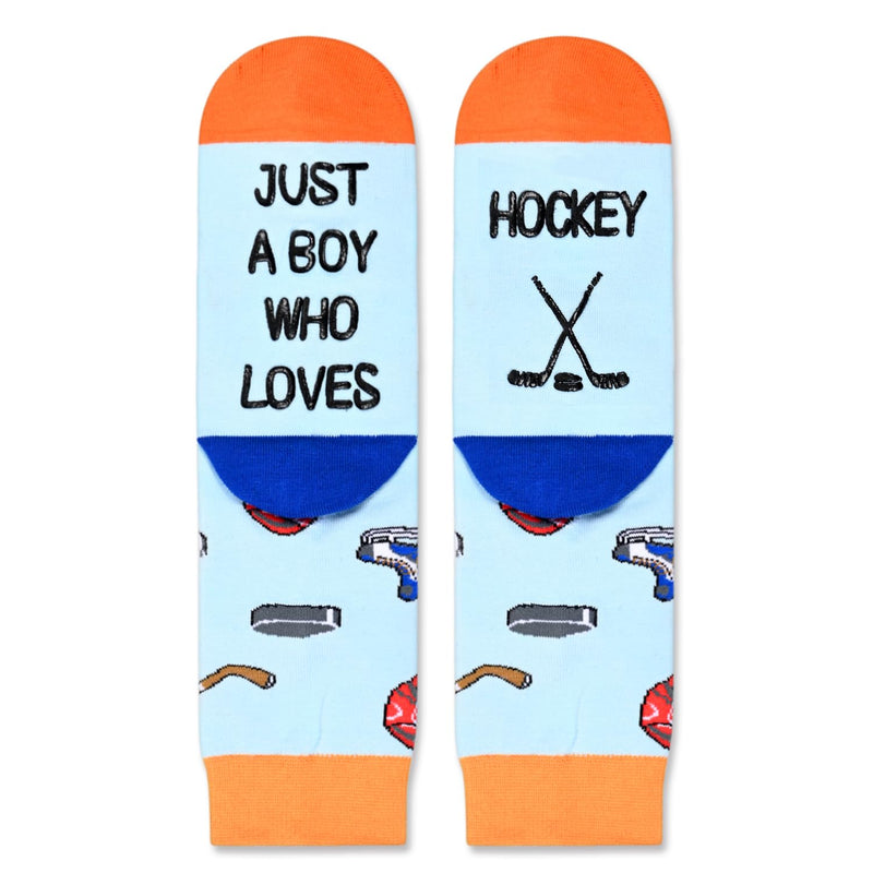 13th-18th Birthday Gift Ideas for Boys - Kids Novelty Socks, Hockey Gifts for Boys Kids