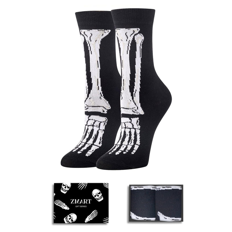 Funny Halloween Socks for Kids Boys Girls Crazy Halloween Socks, Silly Halloween Gifts for Kids Boys Girls Bone Socks Spooky Gifts Skeleton gifts