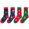 Christmas Gifts For Boys Girls - Secret Santa Socks Christmas Stocking 4 Pack