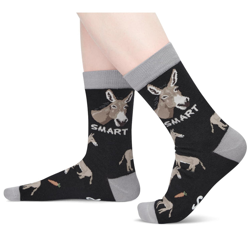 Donkey Gifts Socks Ideas for Men - Donkey Socks Silly Socks, Farm Animal Socks Women Gag Gifts