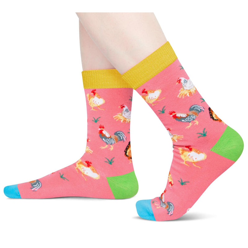 Chicken Socks for Women - Rooster Socks Men, Funny Chicken Gifts for Chicken Lovers Rooster Gifts