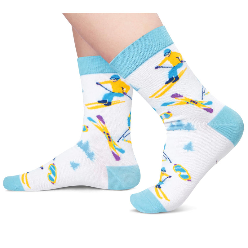 Skiing Gifts For Boys Girls - Ski Socks Skiing Socks Boys Girls Kids, Snowboarding Socks, Gifts For Skiers, Ski Gifts