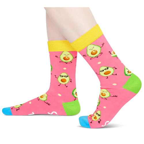 Avocado Gifts for Women Teen Girls - Novelty Avocado Socks, Funny Gifts for Avocado Lovers, Fruit Socks