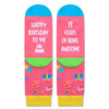 11th Birthday Gifts Ideas Socks - Gifts for Eleven Year Old Tween Girls Boys, Gift for Preteen Girls Boys Age 11, Presents for 11 Year Olds 2 Pack