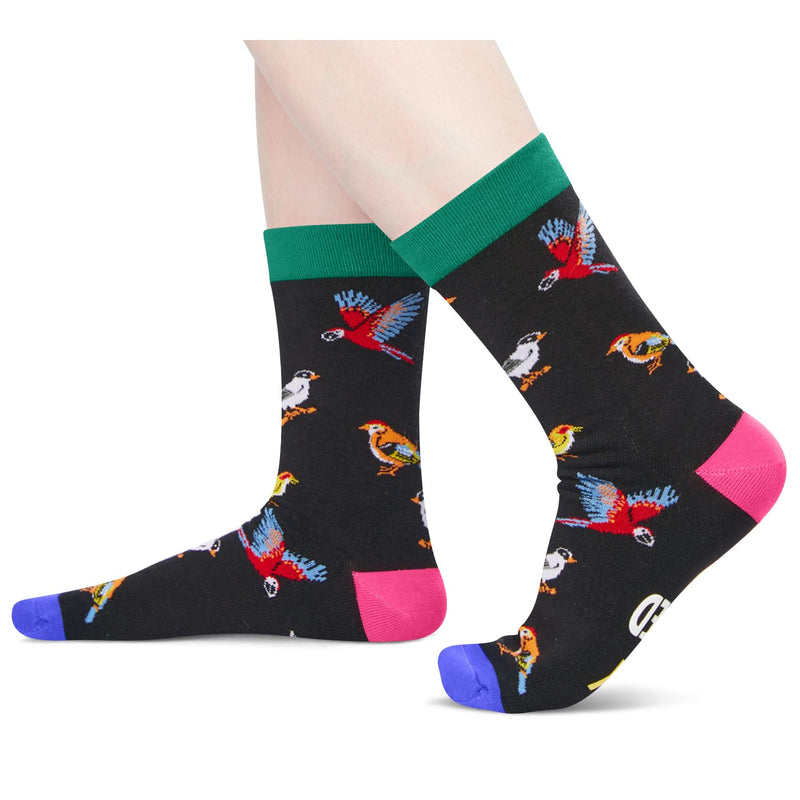 HAPPYPOP Funny Socks for Women Men - Crazy Bird Gifts Animal Gifts, Bird Socks Parrot Socks Unisex Animal Socks