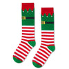 Christmas Gifts Stocking Socks for Girls - Secret Santa Gnome Socks Elf Knee Socks for 4-6 Years Kids