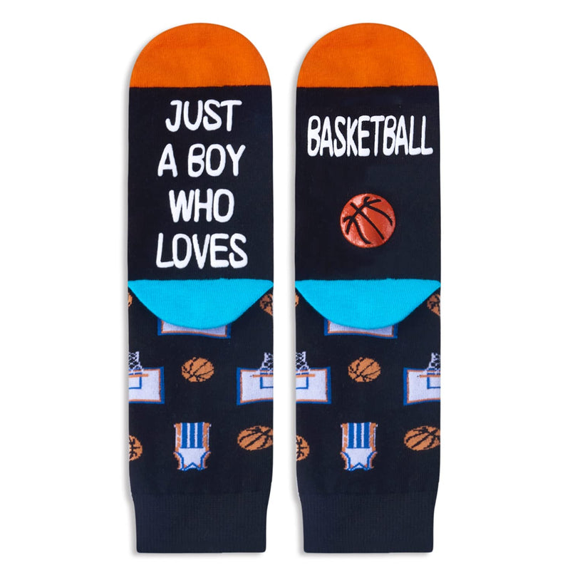 7th-12th Birthday Gift Ideas for Boys - Kids Novelty Socks, Soccer Basketball Hockey Baseball Gifts for Boys